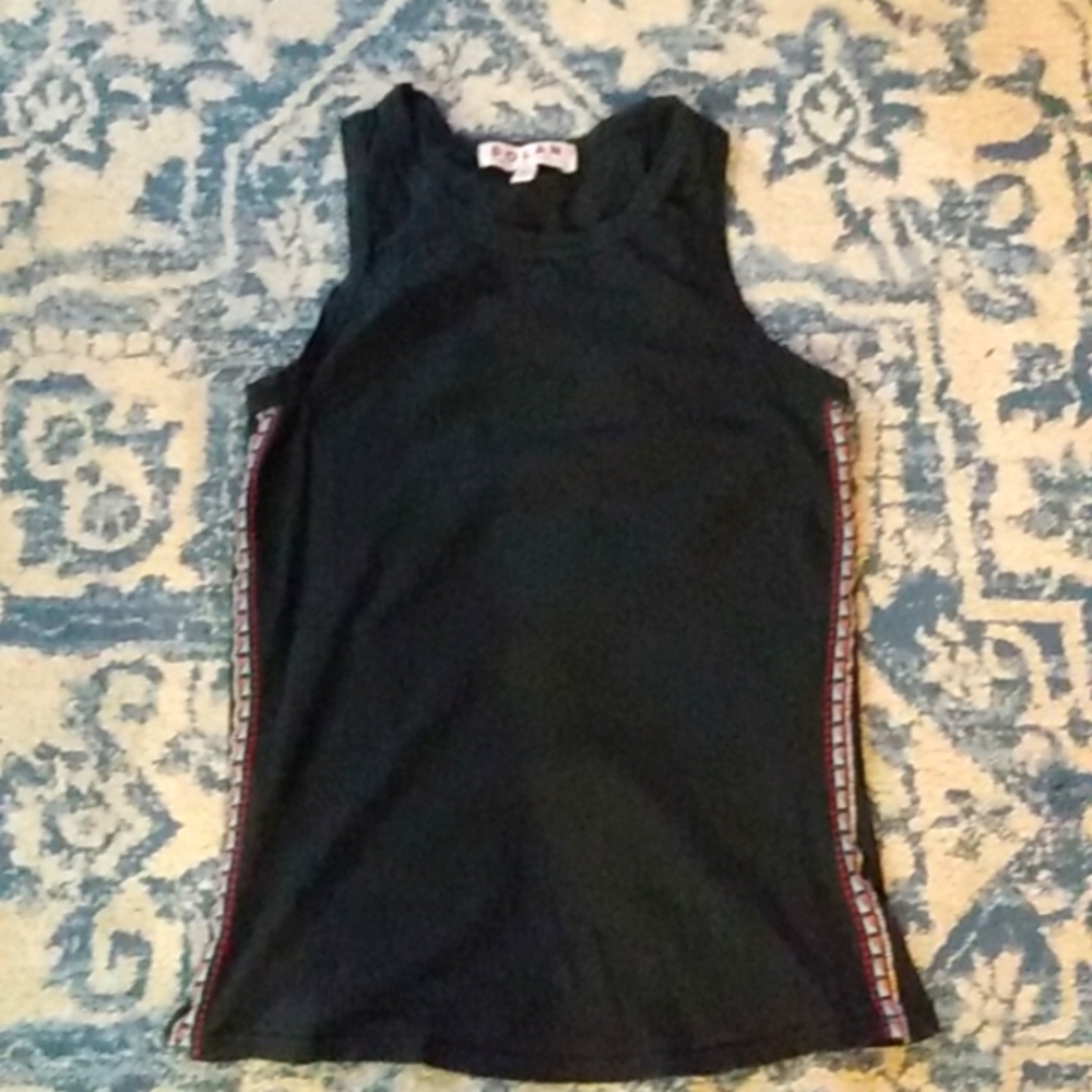 Dolan Anthropologie Left Coast Collection navy tank with side design xs